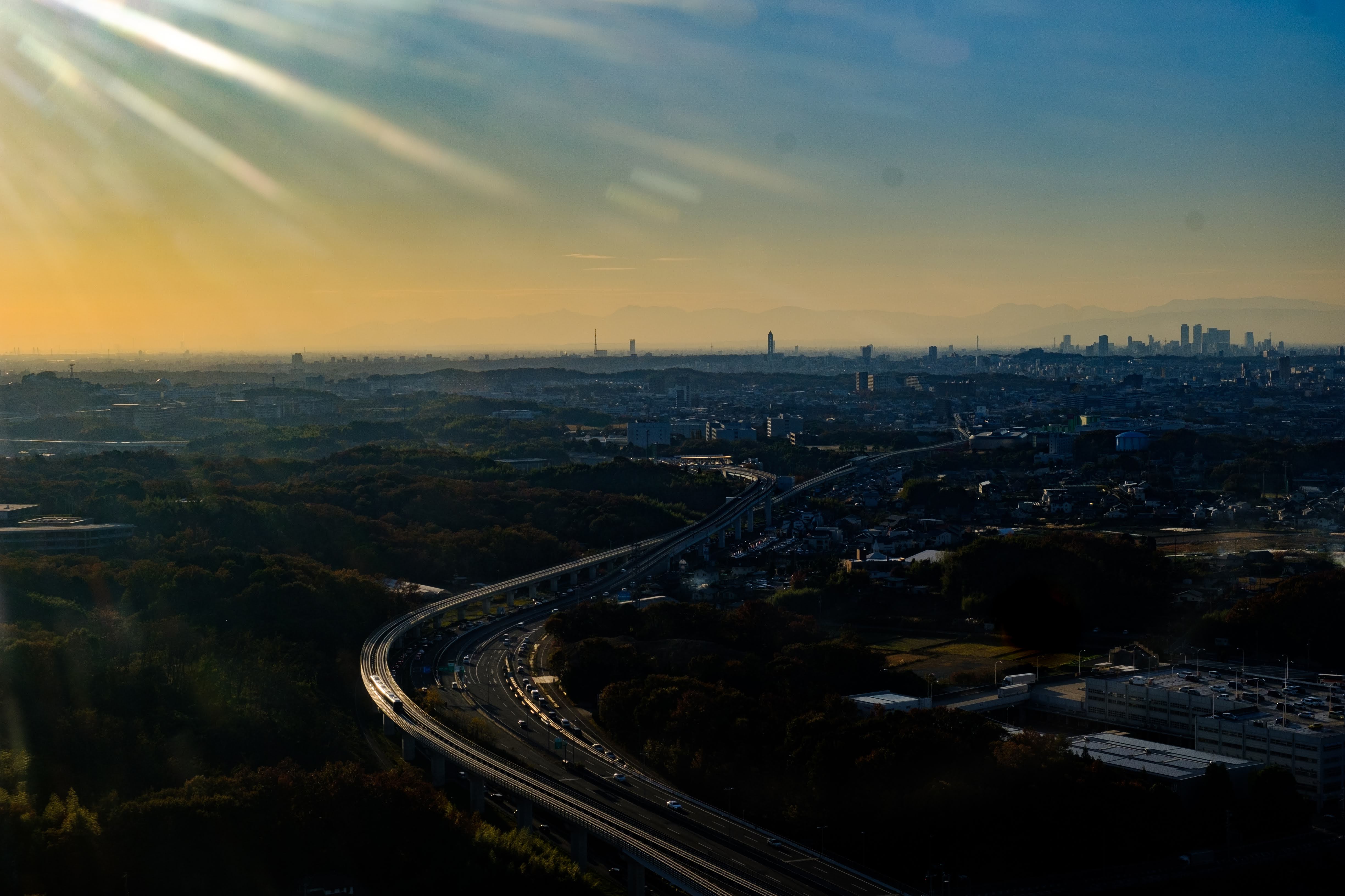 nagoya 長久手から見える名古屋